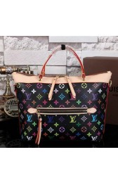Louis Vuitton Monogram Multicolore Bastille MM Tote Bag M41168 Black VS04719