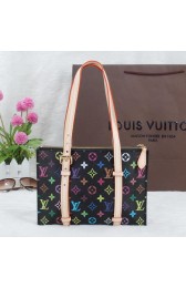 Louis Vuitton Monogram Multicolore CARROUSEL M41210 Black VS08030