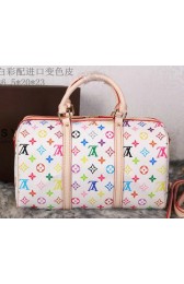 Louis Vuitton Monogram Multicolore Speedy 35 Bag M42426 White VS05428