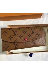 Louis Vuitton Monogram Reverse Emilie Wallet Poppy M60697 VS08163