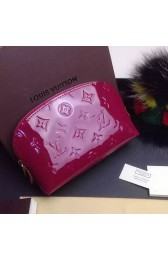 Louis Vuitton Monogram Vernis Cosmetic Pouch Burgundy M91495 VS06760