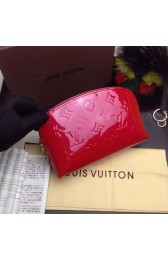 Louis Vuitton Monogram Vernis Cosmetic Pouch Red M91495 VS00484