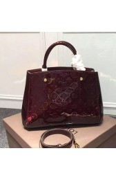Louis Vuitton Monogram Vernis Montaigne BB M50171 Amarante VS01489