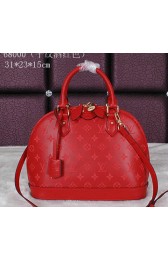 Louis Vuitton Original Leather Alma Bag M68000 Maroon VS06747