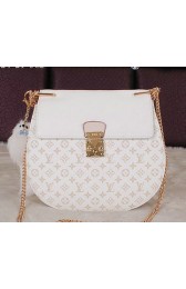 Louis Vuitton Original Leather Shoulder Bag M94118 White VS06784