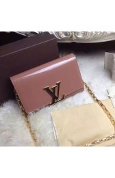 Louis Vuitton Patent Calfskin Chain Louise GM Rose Ballerine M94425 VS01574