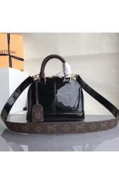 Louis Vuitton Patent Leather Alma BB Black M54785 VS03399