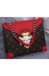 Louis Vuitton POCHETTE MASK CHAIN GM Monogram M94076 Red VS01971