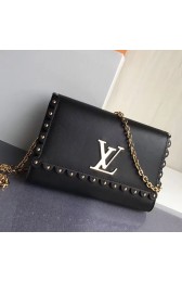 Louis Vuitton Smooth Calfskin Chain Louise MM Noir M54584 VS00617