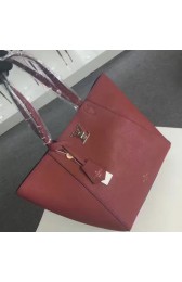Louis Vuitton Soft Calfskin Lockme Cabas M42291 Burgundy VS09295