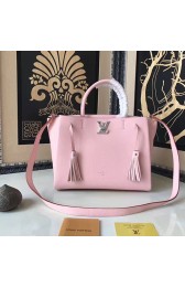 Louis Vuitton Soft Calfskin Lockme Tote Pink M54572 VS09073