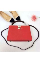 Louis Vuitton Taurillon Leather Capucines BB M42574 Red VS03018