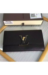 Louis Vuitton Taurillon Leather Capucines Wallet Noir M61471 VS02086