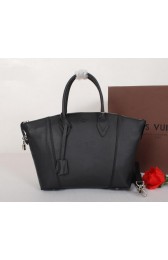 Louis Vuitton Veau Cachemire LOCKIT M94595 Black VS01811