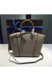 Louis Vuitton Veau Cachemire Lockit MM Tote Bag Galet M94593 VS05300