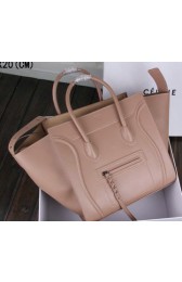 Luxury Celine Luggage Phantom Tote Bag Ferrari Leather 3341 Beige VS03653