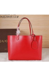Luxury Gucci Reversible GG Leather Tote Bag 368568 Red VS08084