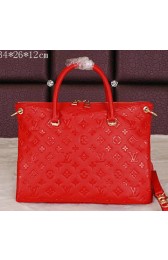 Luxury Louis Vuitton Monogram Empreinte Pallas Tote Bag M40908 Red VS05940