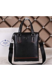 Luxury Prada Calfskin Leather Tote Bag P501031 Black VS01926
