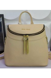 miu miu Backpack Calfskin Leather M0823 OffWhite VS05310