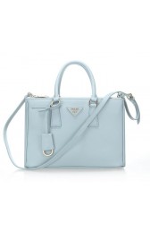 Prada 30cm Saffiano Leather Tote Bag BN1801 Light Blue VS03037