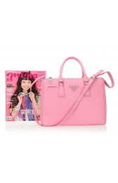 Prada 33CM Grainy Leather Tote Bag BN2274 Pink VS02225