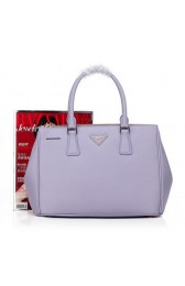 Prada BN2274 Lavender Saffiano Calfskin Leather Tote Bag VS09474