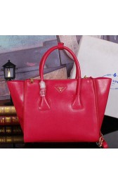Prada Bright Leather Tote Bag BN2619 Rose VS04450