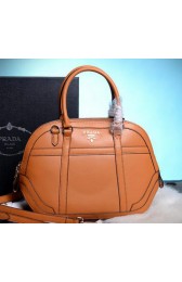 Prada Calfskin Leather Tote Bag BN2640 Wheat VS03044