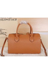 Prada Grainy Leather Boston Bag BN6311 Wheat VS08423