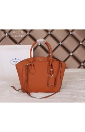 Prada Grainy Leather Tote Bag BN1905 Wheat VS09037