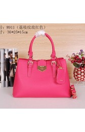 Prada Grainy Leather Tote Bag BN8911 Rosy VS05220