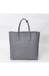 Prada Large Tote BN2773 in Grey Clemence Leather with Gold Hardware XZ VS08790