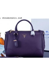 PRADA Litchi Leather Tote Bag PBN2324 Violet VS08888