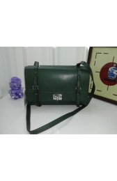 Prada Lux Nappa Leather Flap Bags BT0993 Green VS09335