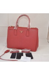 Prada Mingdu 2274 Saffiano Leather Handbag in Red VS01423