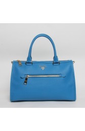 Prada Original Calfskin Leather Top Handle Bag BL0805 in Blue XZ VS05509