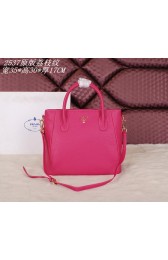 Prada Original Grainy Calf Leather Tote Bag BN2537 Rose VS00795