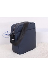 Prada Original Grainy Leather Messenger Bag VS0510 Royal VS00163