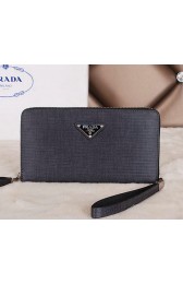 Prada Original Leather Clutch P51402 Black VS02210