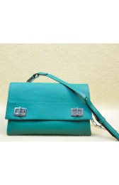 Prada Original Leather Shoulder Bag BT0995 Green VS03749