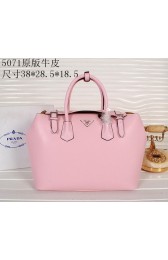 Prada Original Leather Tote Bag BR5071 Pink VS06853