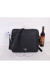 PRADA Original Saffiano Leather Messenger Bag VA3082 Black VS03273