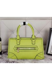 Prada Pebble Grainy Calf Shoulder Tote Bag BL0639 Green VS03494