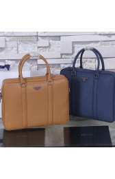 Prada Saffiano Calf Leather Briefcase PF8687 VS06926