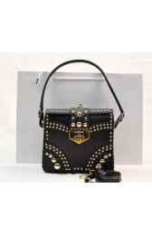 Prada Saffiano Leather Flap Bag B5045M Black VS01886