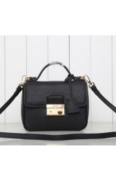Prada Saffiano Leather Flap Bag BN0960 Black VS05015