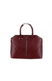 Prada Saffiano Leather Tote Bag BL3988 Burgundy VS09218