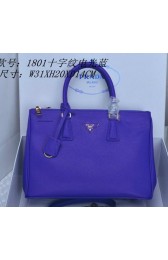 Prada Saffiano Leather Tote Bag PBN1801 Blue VS07700