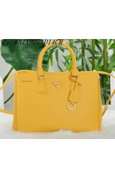 Prada Saffiano Leather Tote Bag PBN1801 Lemon VS08264